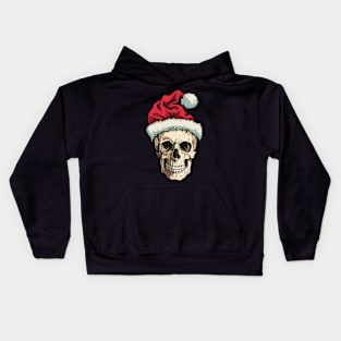 Christmas skull Kids Hoodie